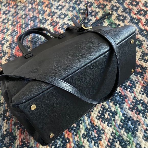 Banana Republic Black Leather Shoulder or Hand Bag - Picture 5 of 12